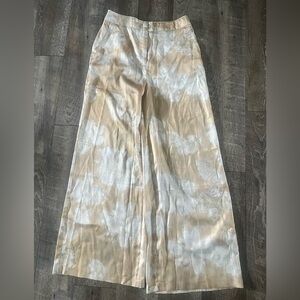 NWT Commense Beige & White flowy trousers